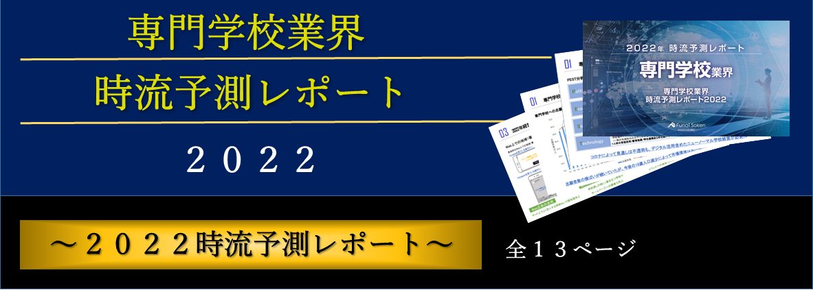 専門学校業界　時流予測レポート2022